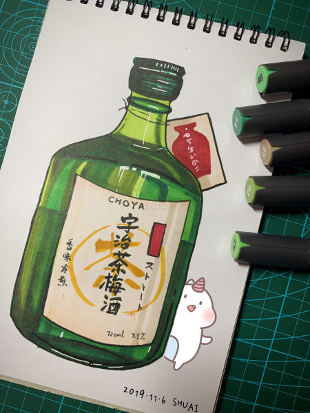 第十九天啦……自己摸..._Luan.tu50天_绘画_小打卡
